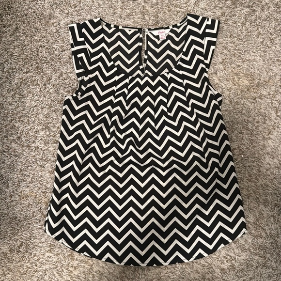 Sleeveless Striped Blouse - Picture 1 of 2